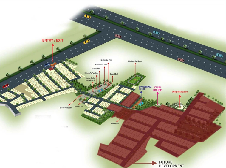 Master Plan of Peninsula Park Elite in Sarjapur, Bangalore - Image 222624