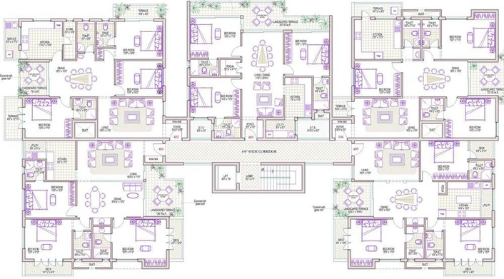 Floor Plan of Harmony Santhosh in KK Nagar, Chennai - Image 222670