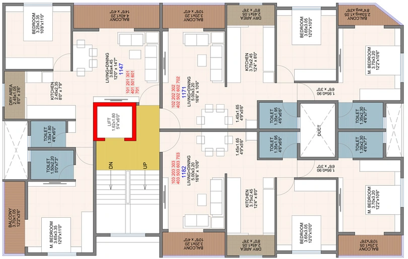 Floor Plan of Royal 21 Baner Hills in Baner, Pune - Image 119005