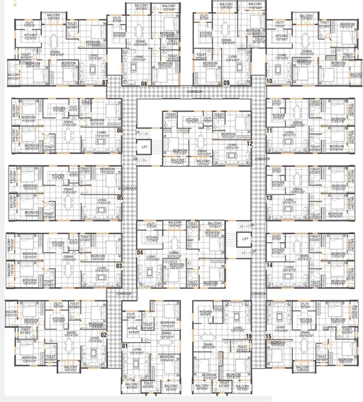 Floor Plan of Sai Krupa Harmony in Sarjapur, Bangalore - Image 222728