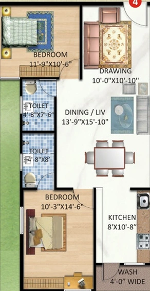 2 BHK Flat in Pragati Plaza in Electronic City, Bangalore - Image 833039