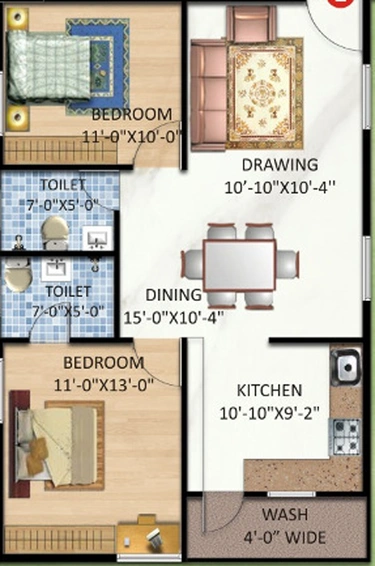 2 BHK Flat in Pragati Plaza in Electronic City, Bangalore - Image 833038