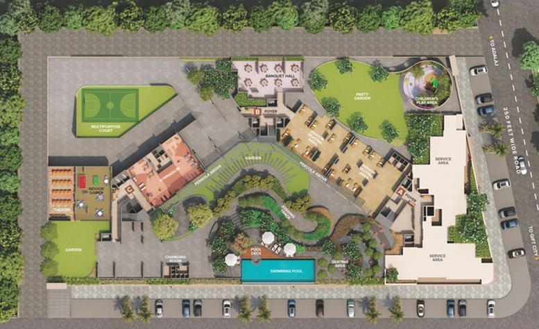 Master Plan of Savaliya Krish Skylar in Kudasan, Gandhinagar - Image 128682