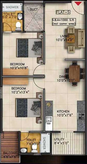 2 BHK Flat in Kritan Asta in Electronic City, Bangalore - Image 833064