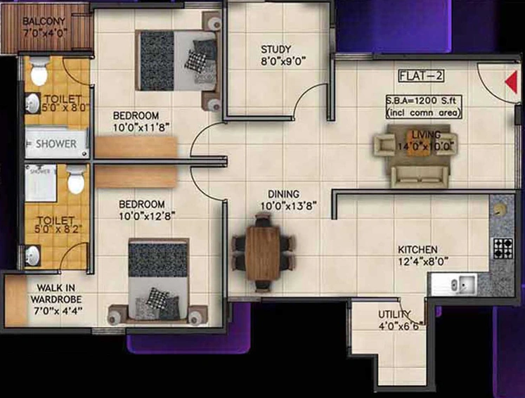 2.5 BHK Flat in Kritan Asta in Electronic City, Bangalore - Image 833066
