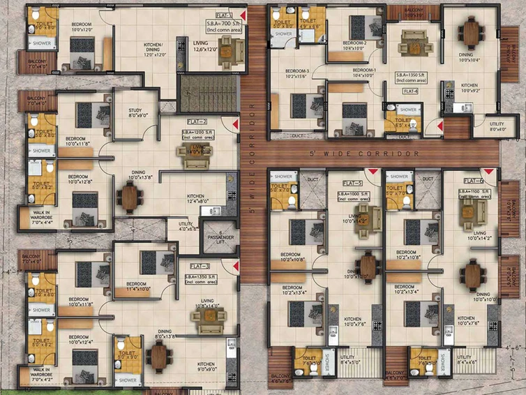Floor Plan of Kritan Asta in Electronic City, Bangalore - Image 222817