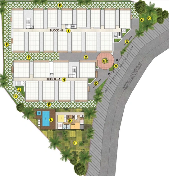 Master Plan of Atulyam Trident in Kollur, Hyderabad - Image 222848