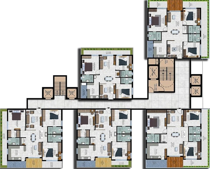 Floor Plan of Elegant 555 in Kollur, Hyderabad - Image 222868