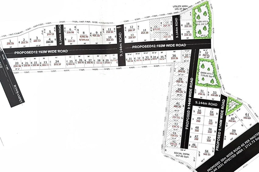 Master Plan of Essvee Empire in Bowrampet, Hyderabad - Image 222887