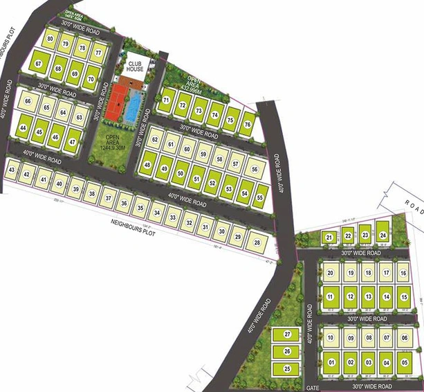 Master Plan of Kakatiya Mango Leaf in Kollur, Hyderabad - Image 222919