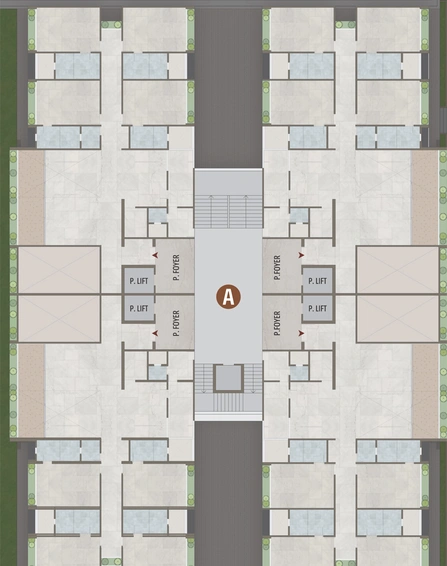 Floor Plan of Polaris The Palace in Koba, Gandhinagar - Image 128156