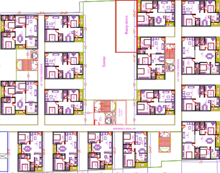 Floor Plan of Mirchi Taranto Towers in Patancheru, Hyderabad - Image 222943