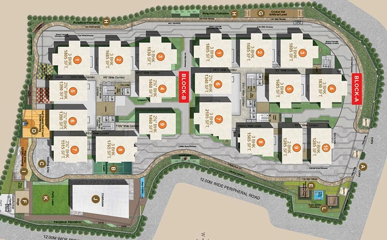 Master Plan of My Avigna Heights in Kollur, Hyderabad - Image 222958