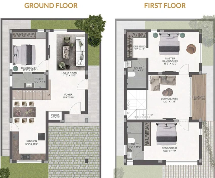 3 BHK House/Villa in Southpride Vanora Abodes in Patancheru, Hyderabad - Image 833123