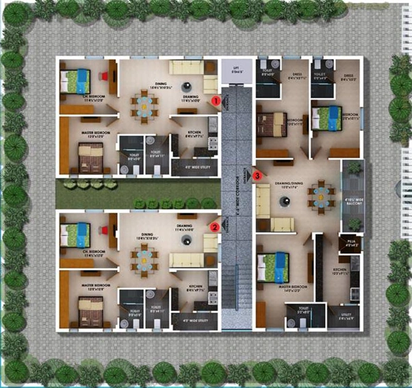 Master Plan of Edifice Tulip in Manikonda, Hyderabad - Image 223048