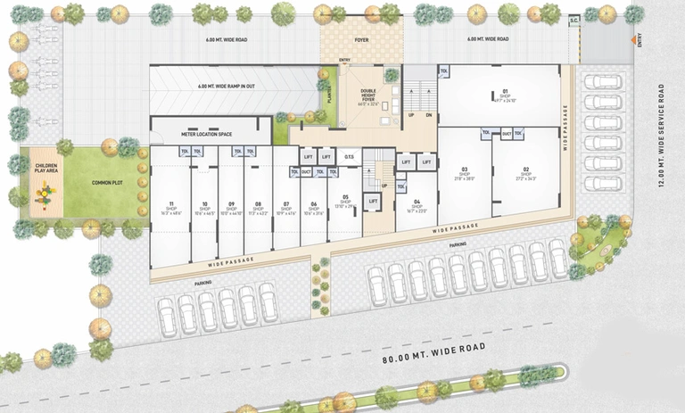 Master Plan of Saral Skyline in Raysan, Gandhinagar - Image 128712