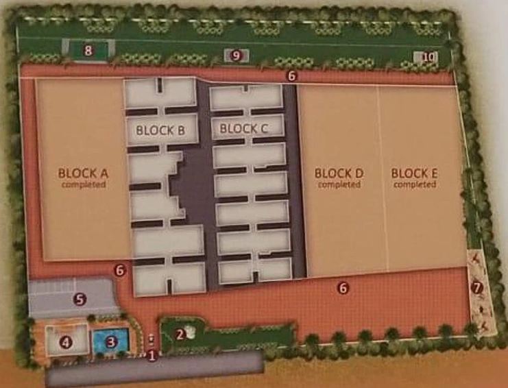 Master Plan of Mathrubhuumi Fortview in Bandlaguda Jagir, Hyderabad - Image 223098