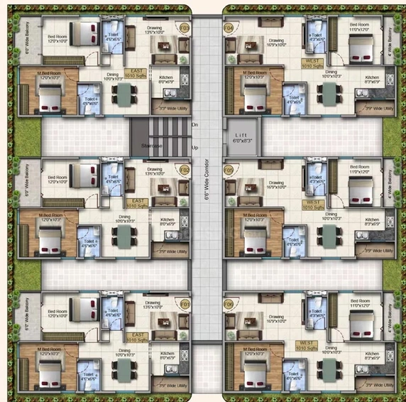 Floor Plan of N Square Shoolin City in Shankarpally, Hyderabad - Image 223122