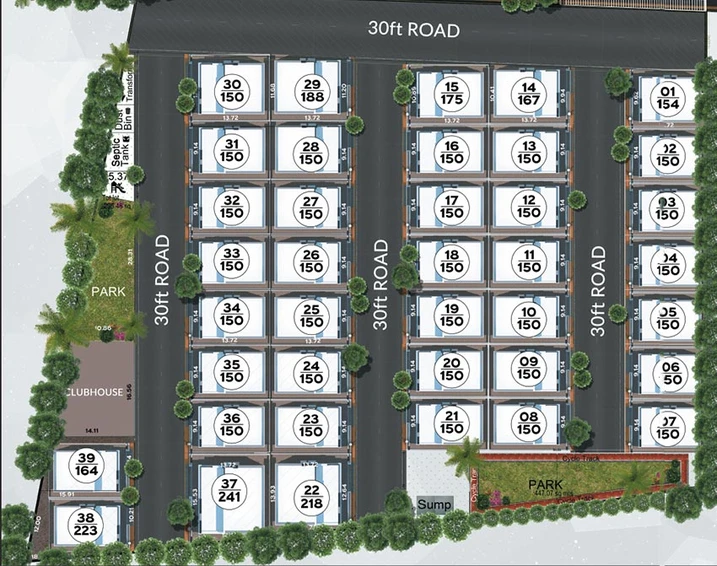 Master Plan of Praneeta Singapur Town in Shankarpally, Hyderabad - Image 223131