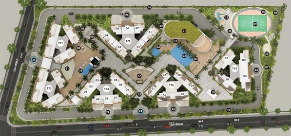Master Plan of Amanora Arbano Towers in Hadapsar, Pune - Image 119611