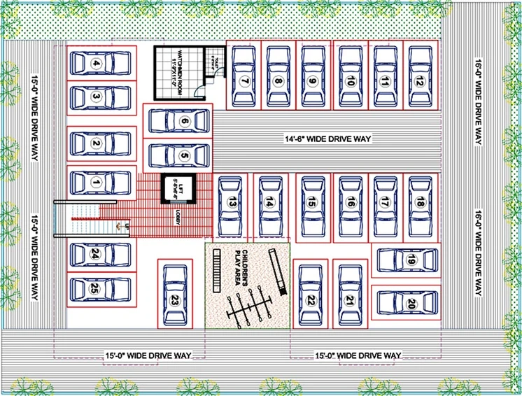 Master Plan of S A Svadha in Puppalaguda, Hyderabad - Image 223180