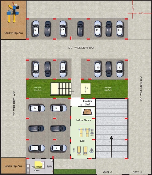 Master Plan of Signate Hill Side Residency in Bandlaguda Jagir, Hyderabad - Image 223211