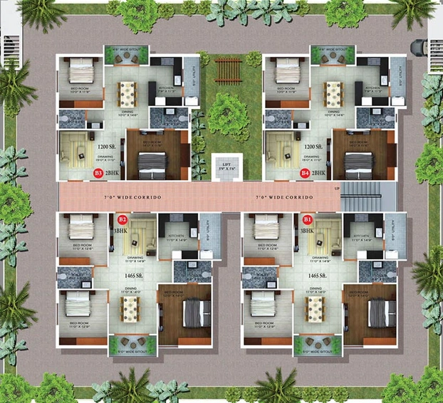 Master Plan of Sri Dhatri Dahlia One in Puppalaguda, Hyderabad - Image 223226