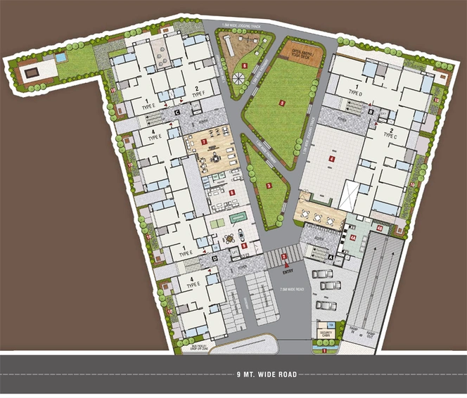 Master Plan of Aastha Shahikutir Greens in Shahibaug, Ahmedabad - Image 126555