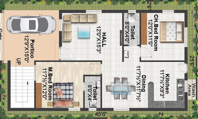 2 BHK Flat in Srirasthu Nature Homes in Shankarpally, Hyderabad - Image 833194