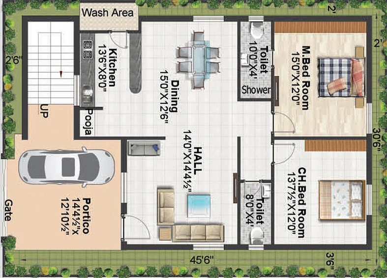 2 BHK Flat in Srirasthu Nature Homes in Shankarpally, Hyderabad - Image 833195