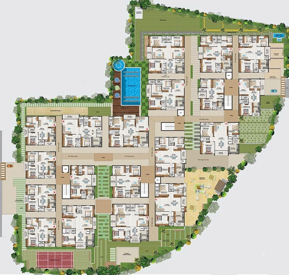 Master Plan of Sunshine Iris in Manikonda, Hyderabad - Image 223247