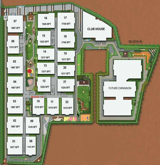 Master Plan of Sunshine Vihaan in Manikonda, Hyderabad - Image 223259