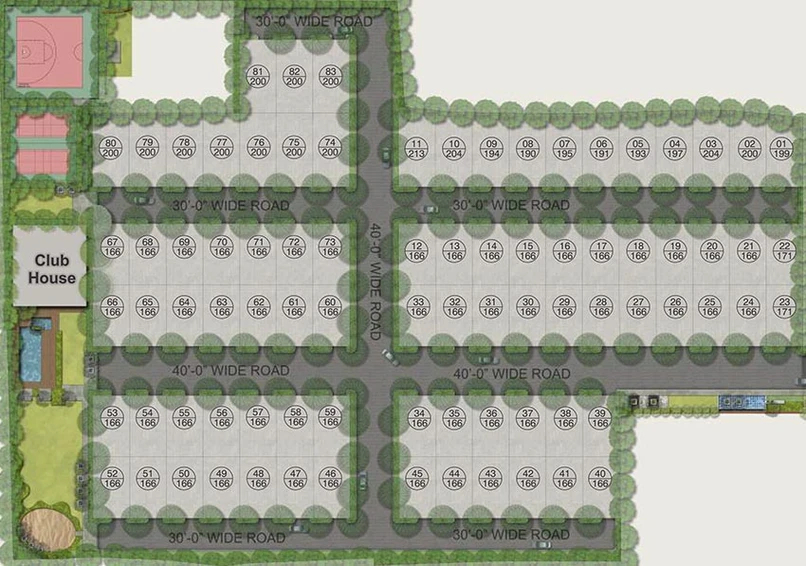 Master Plan of SV Ville Green in Kismatpur, Hyderabad - Image 223292
