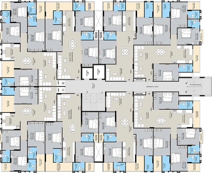 Floor Plan of JVJ Silicon Valley in Jagatpura, Jaipur - Image 223354