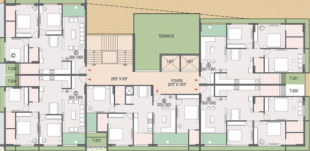 Floor Plan of Art Shri Vishnudhara Nidhi in Naranpura, Ahmedabad - Image 223364