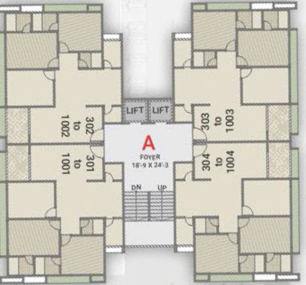 Floor Plan of Sai Pushkar Valley in Nikol, Ahmedabad - Image 223377