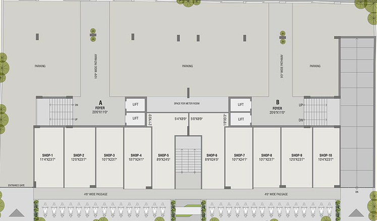 Master Plan of Samyag Patrakar Heights in Naranpura, Ahmedabad - Image 223386
