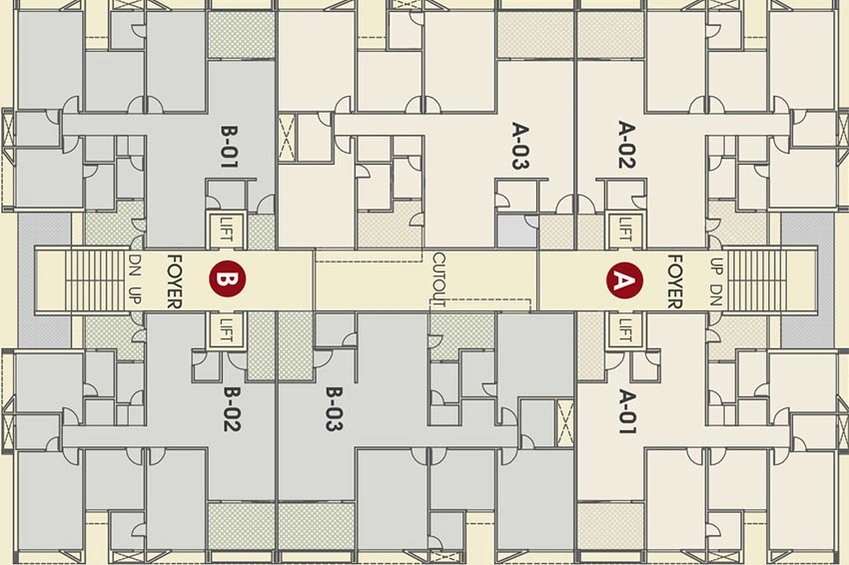 Floor Plan of Synthesis Suresha Anew in Navrangpura, Ahmedabad - Image 223396