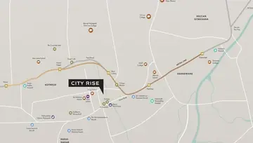 Location of Amanora City Rise - Image 124050