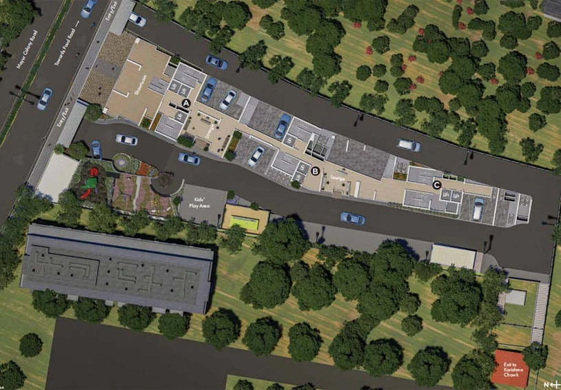 Master Plan of Amanora City Rise in Kothrud, Pune - Image 124052