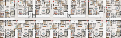 Floor Plan of ECMAS Pebbles Bay in Miyapur, Hyderabad - Image 223561
