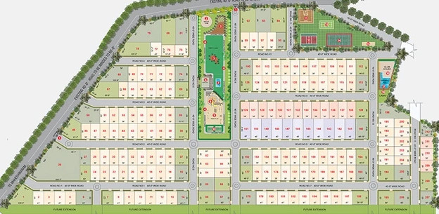 Master Plan of Manasvy BPCR Landmark in Maheshwaram, Hyderabad - Image 223632