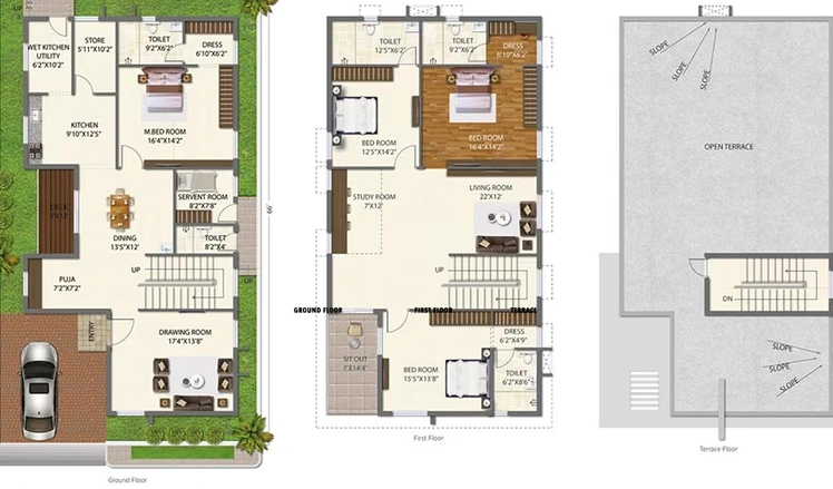 4.5 BHK Flat in Ramky Discovery City in Maheshwaram, Hyderabad - Image 833326