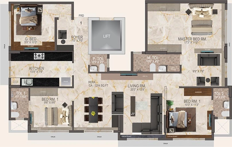 4 BHK Flat in Legend Gateway Residences in Andheri West, Mumbai - Image 833349