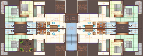 Floor Plan of K Bafna Shraddha Mansion in Palghar West, Palghar - Image 223785