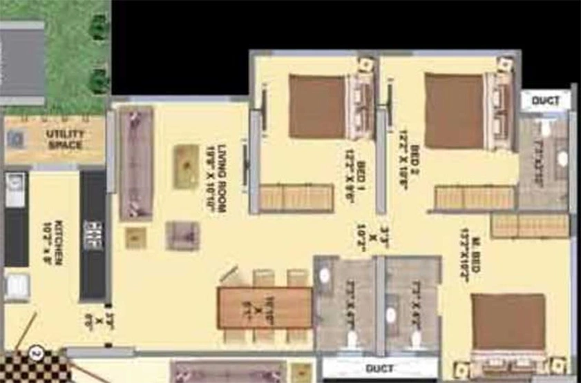 3 BHK Flat in K Mordani La Maison in Bandra East, Mumbai - Image 833362