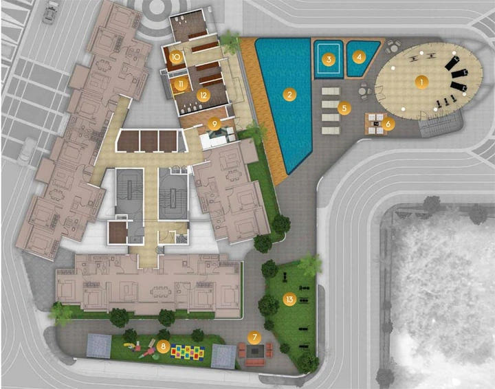 Master Plan of Amanora Elevate Tower in Hadapsar, Pune - Image 119076