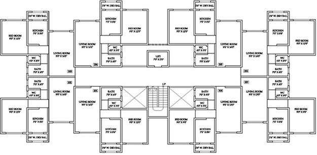 Floor Plan of Vidhata Gunaji Vasudev Complex in Umroli West, Palghar - Image 223869