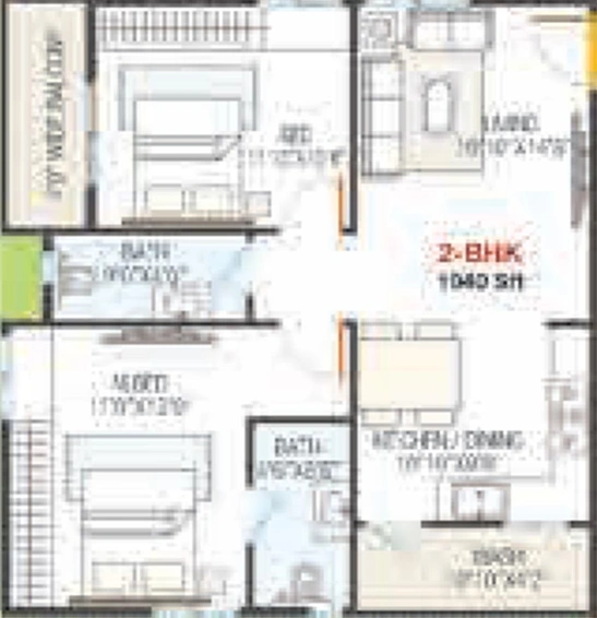2 BHK Flat in Rishee Richmond in Isnapur, Hyderabad - Image 833417