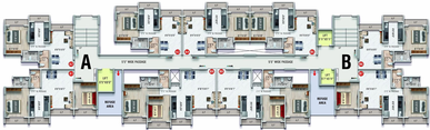 Floor Plan of Imperial Luxuria in Vasai East, Palghar - Image 224040